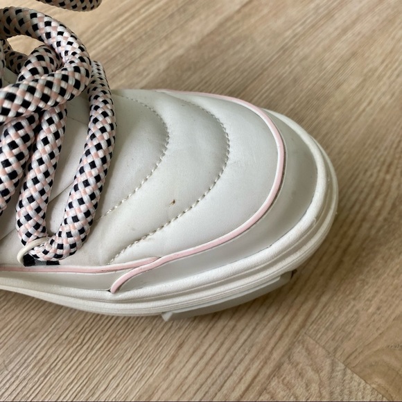 ZARA Off White & Pink Chunky Puffer Winter Boots | Insulated | Women’s Size 5 - Picture 6 of 6